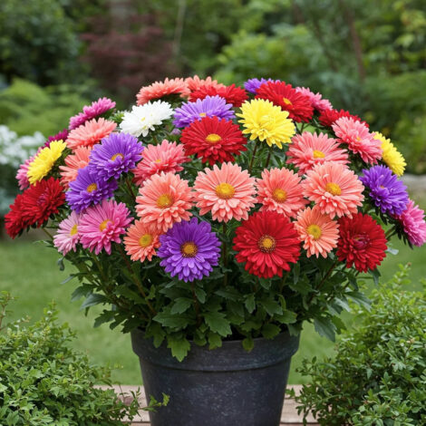 Aster Nano Mix Flower Seeds
